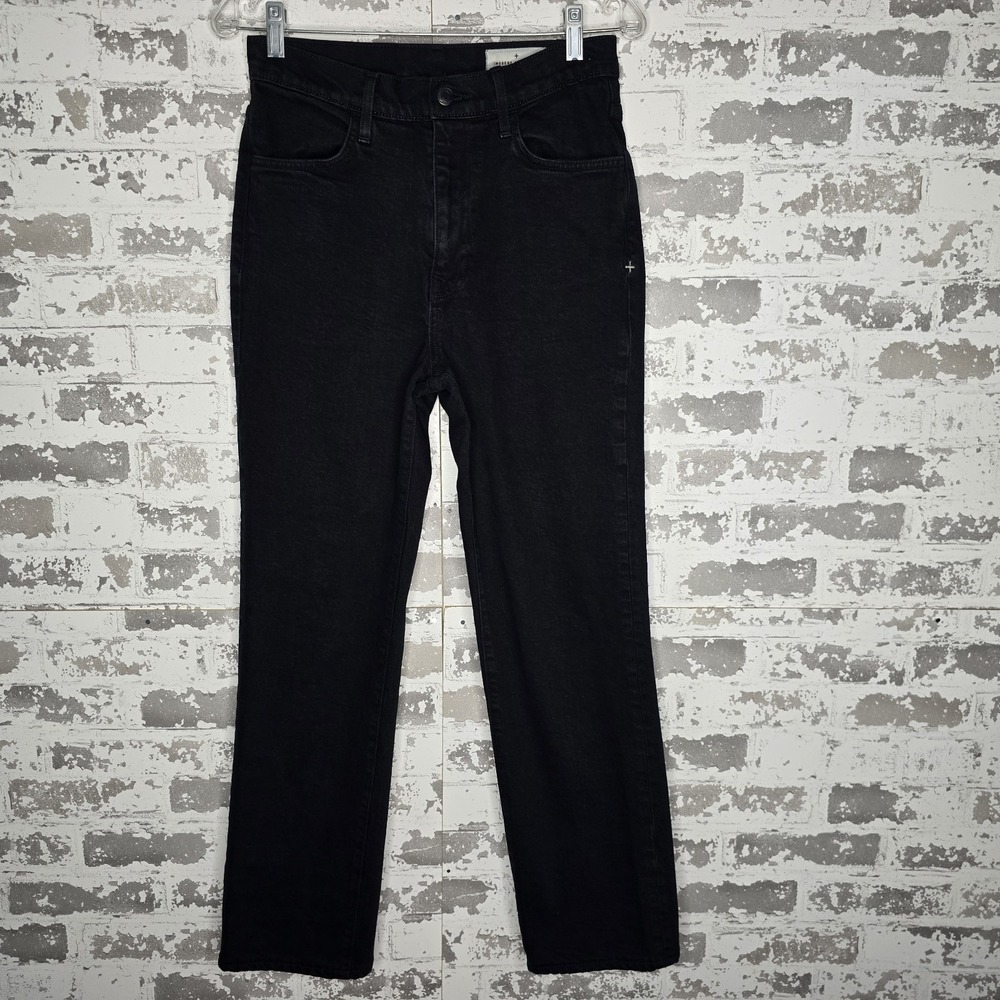Imogene & Willie Jeans Womens 27 Black Sophie High Rise Straight Stretch Denim